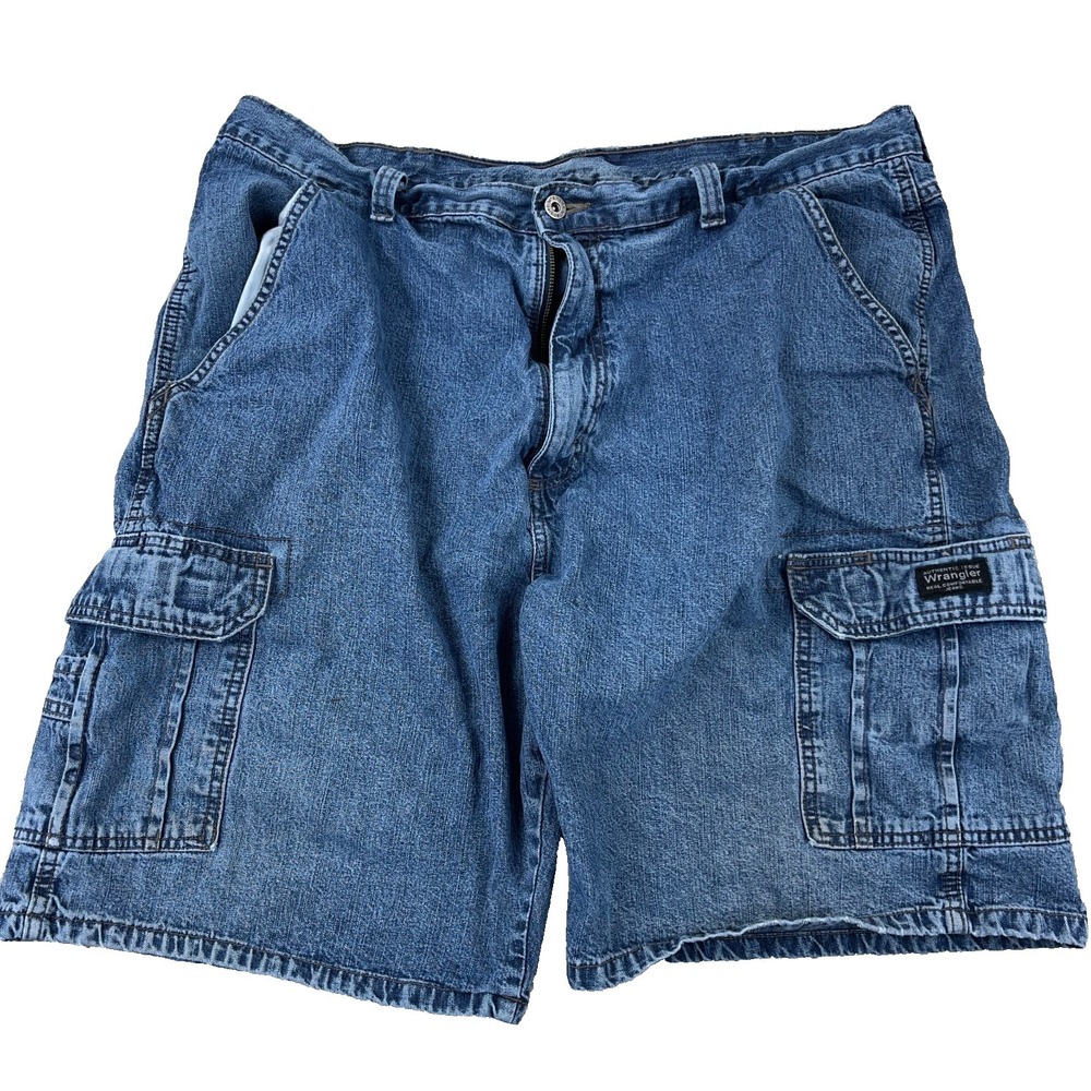 Vintage‎ Wrangler Shorts Men 38 Cargo Jorts Baggy Y2K 00s Skater Cyber Work Wear